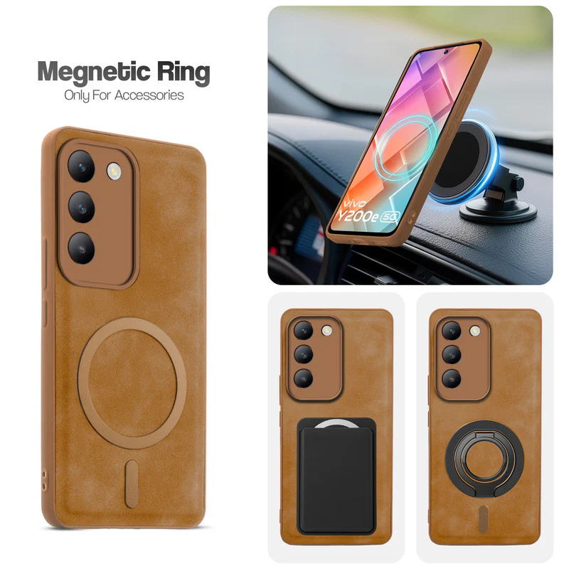 Cushion Grip Leather Case for Vivo Y200e 5G - Image 3