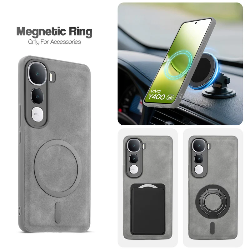 Cushion Grip Leather Case for Vivo Y400 5G - Image 27
