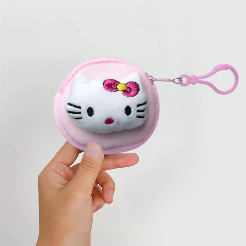 Cute 3D Multipurpose Fluffy Pouch - 3D Pink Kitty - Image 3