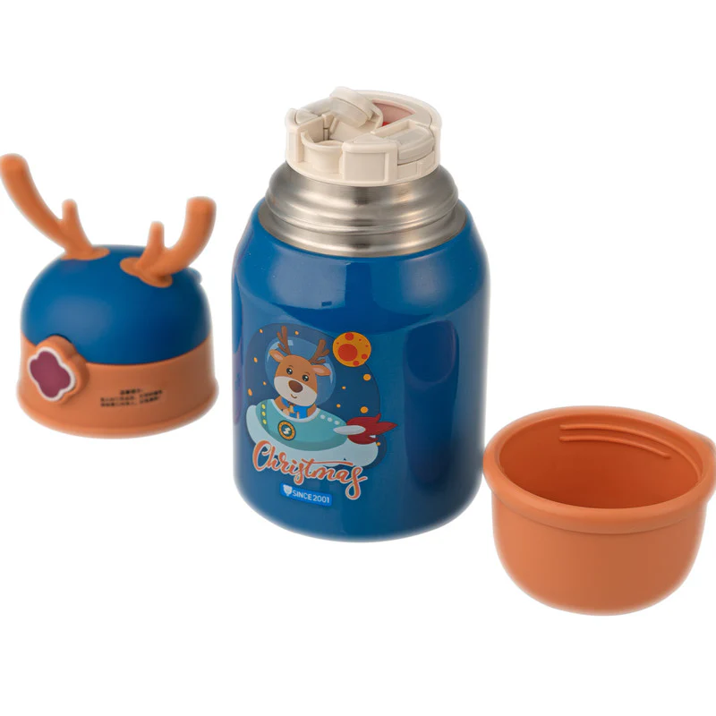 Cute Animal Print Sipper Flask Set - Image 11