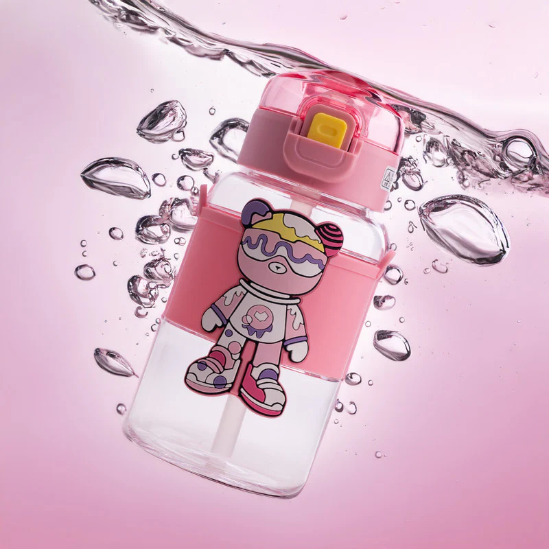 Cute Pink Kids Bottle - Image 2