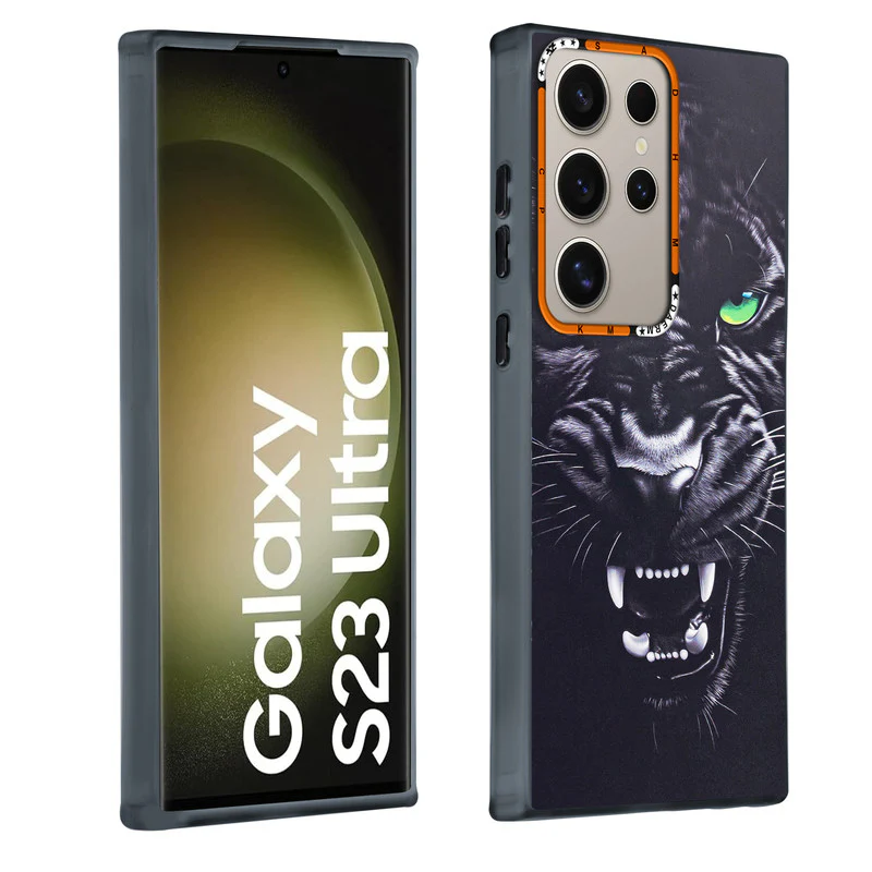 Dark Aesthetic Wild Animal Printed Back Cases For Samsung S23 Ultra 5G - Image 3