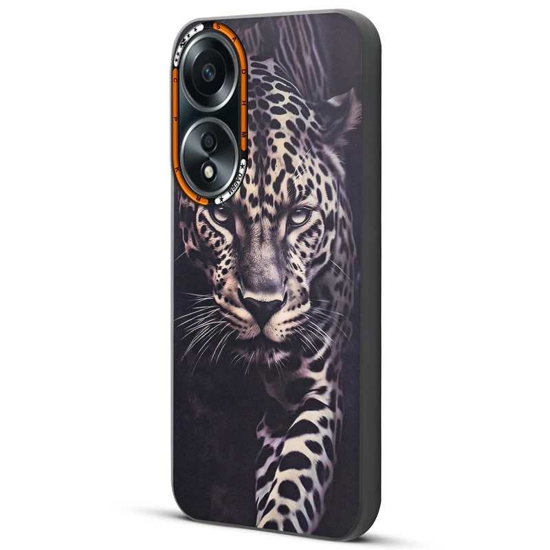 Dark Elegant Wild Creatures Printed Back Cases For Oppo A58 4G - Image 19