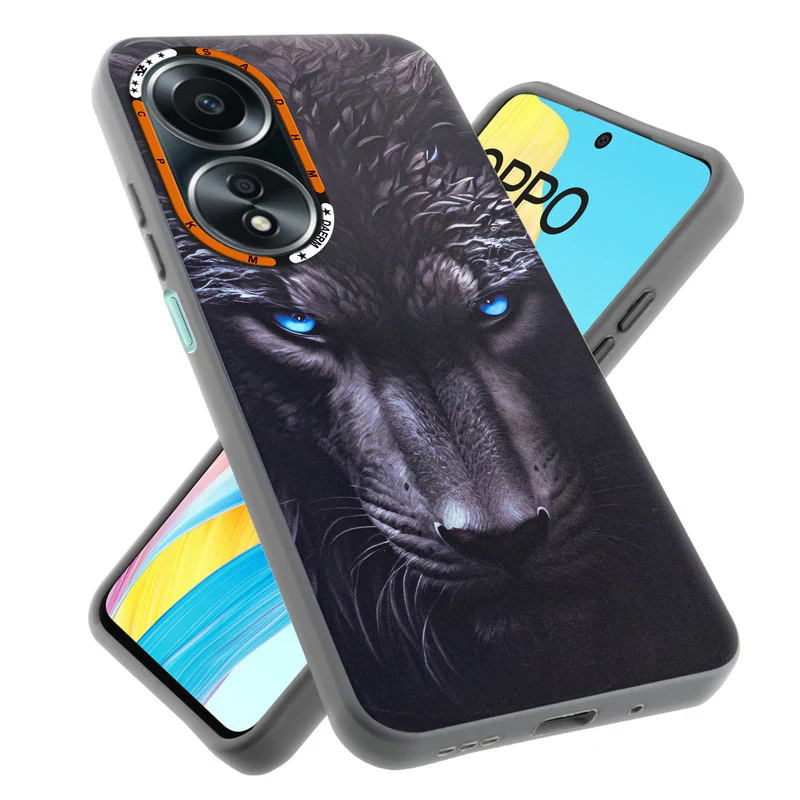 Dark Elegant Wild Creatures Printed Back Cases For Oppo A58 4G - Image 7