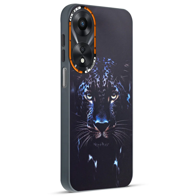 Dark Elegant Wild Creatures Printed Back Cases For Oppo A78 5G - Image 28