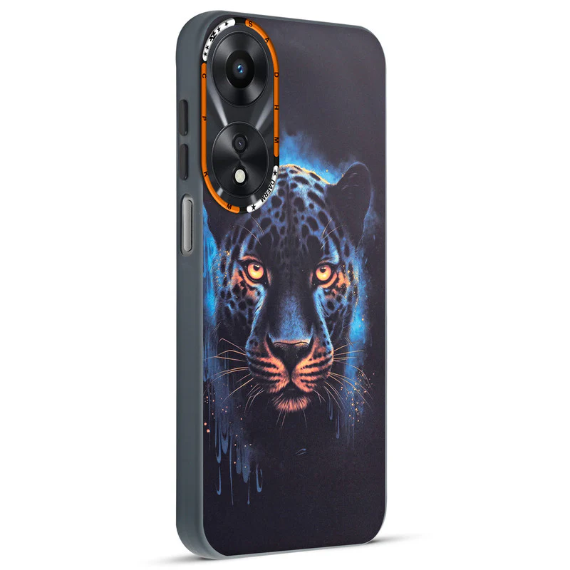 Dark Elegant Wild Creatures Printed Back Cases For Oppo A78 5G - Image 33
