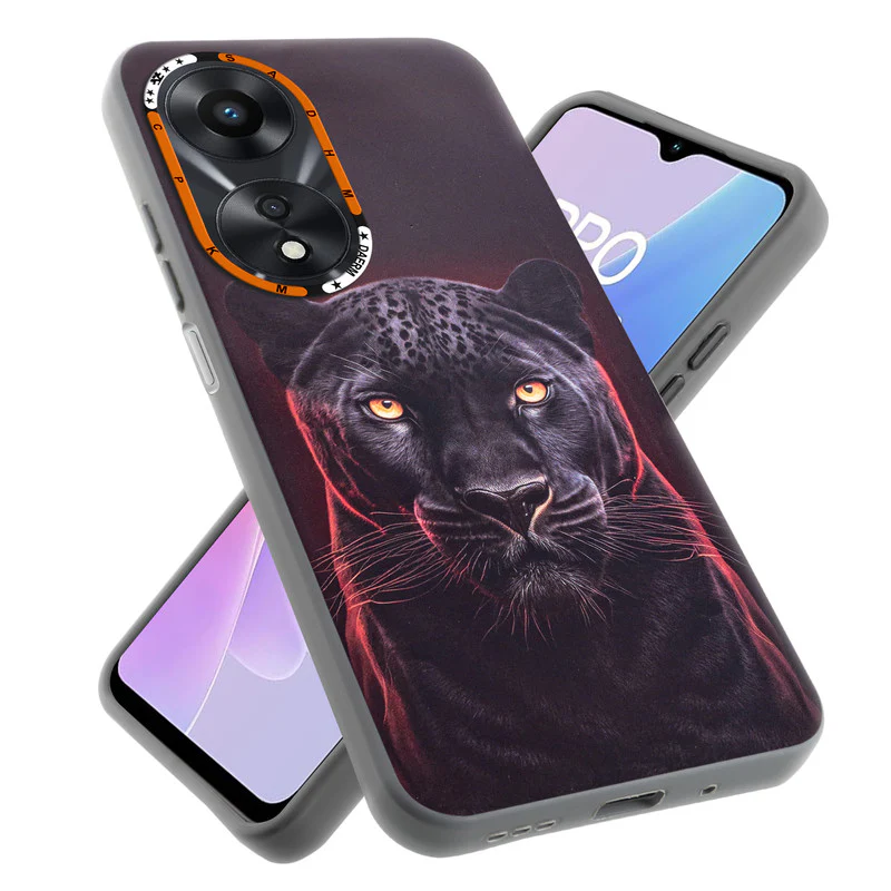 Dark Elegant Wild Creatures Printed Back Cases For Oppo A78 5G - Image 37