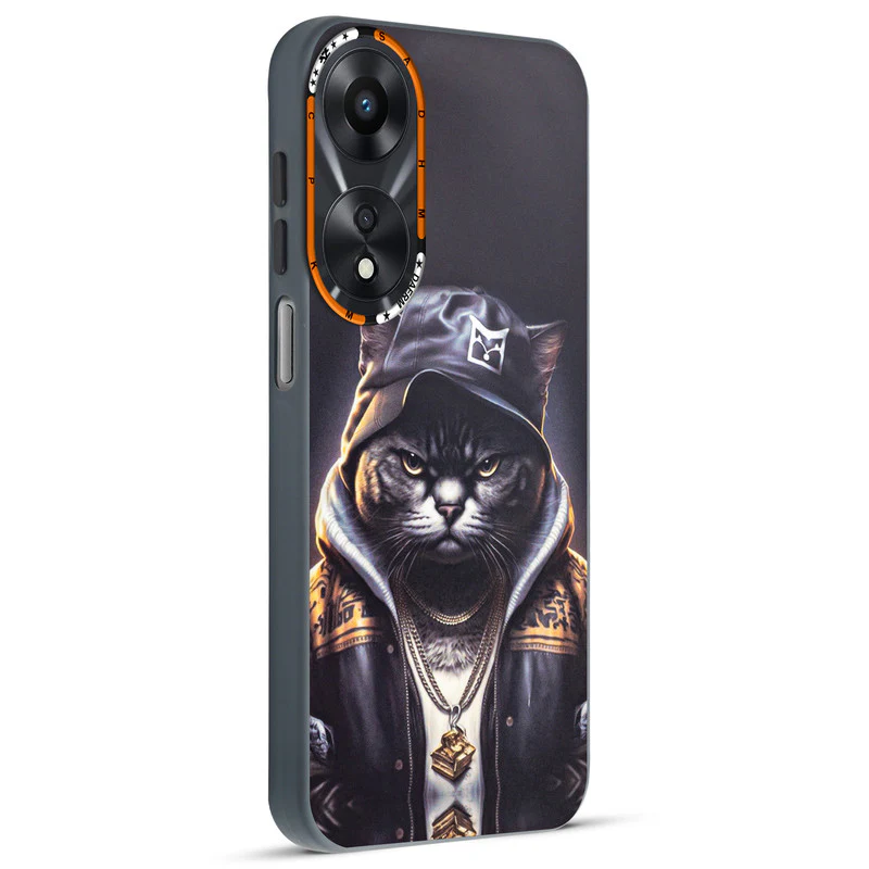 Dark Elegant Wild Creatures Printed Back Cases For Oppo A78 5G - Image 48
