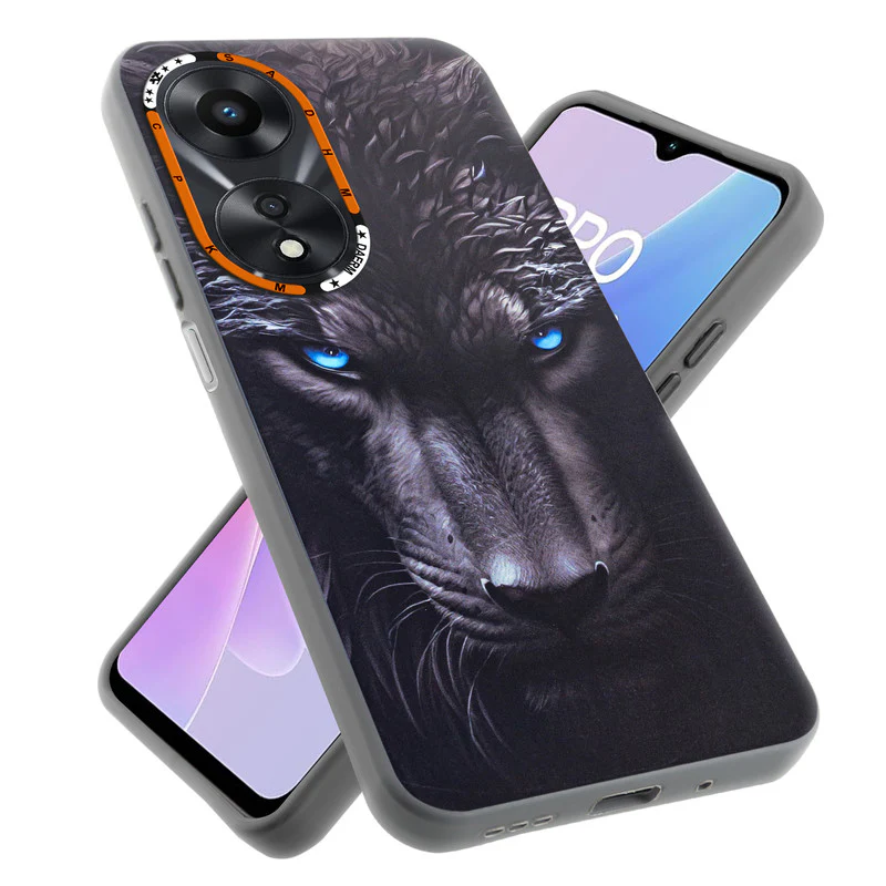 Dark Elegant Wild Creatures Printed Back Cases For Oppo A78 5G - Image 7