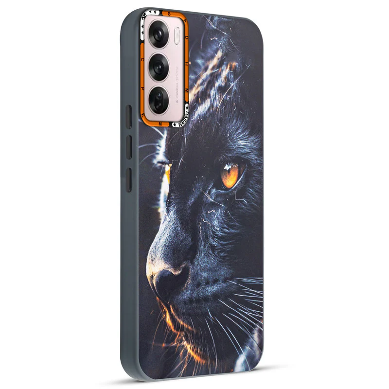 Dark Elegant Wild Creatures Printed Back Cases For Oppo Reno 12 5G - Image 67