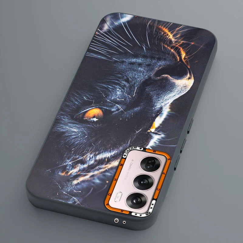 Dark Elegant Wild Creatures Printed Back Cases For Oppo Reno 12 5G - Image 70