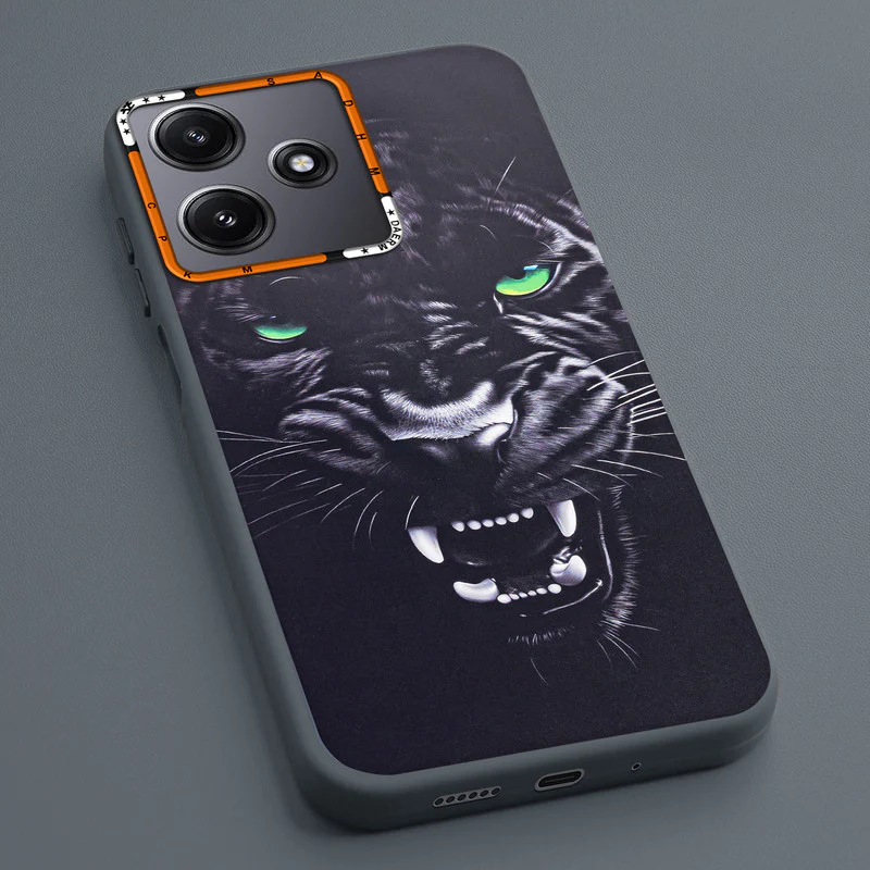 Dark Elegant Wild Creatures Printed Back Cases For Redmi 12 5G - Image 6