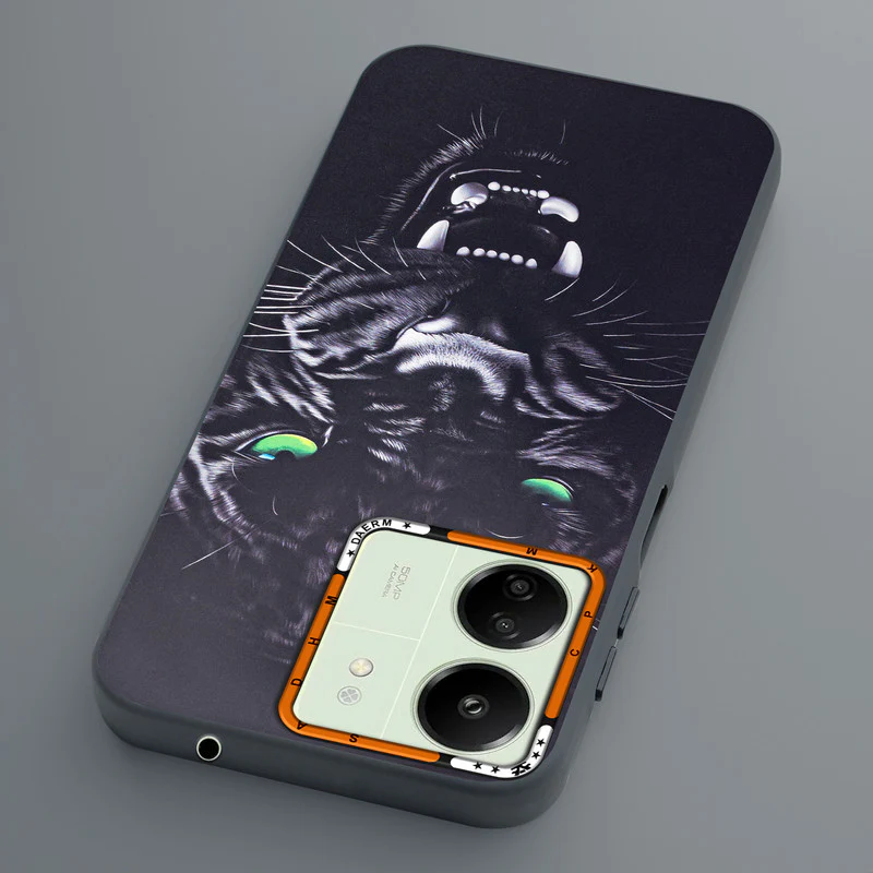 Dark Elegant Wild Creatures Printed Back Cases For Redmi 13C 4G - Image 7