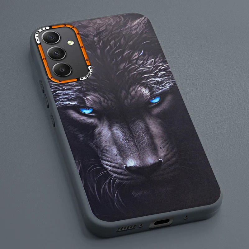 Dark Elegant Wild Creatures Printed Back Cases For Samsung A34 5G - Image 13
