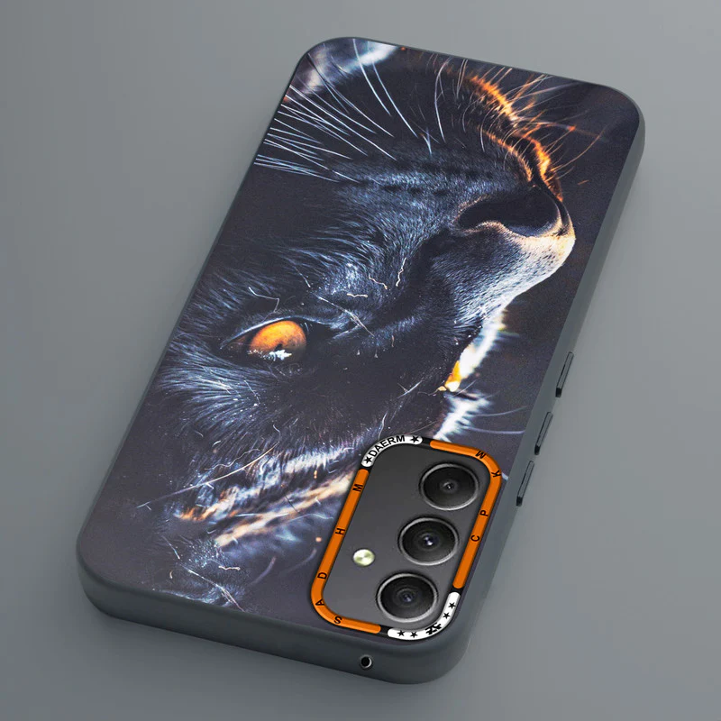 Dark Elegant Wild Creatures Printed Back Cases For Samsung A34 5G - Image 70