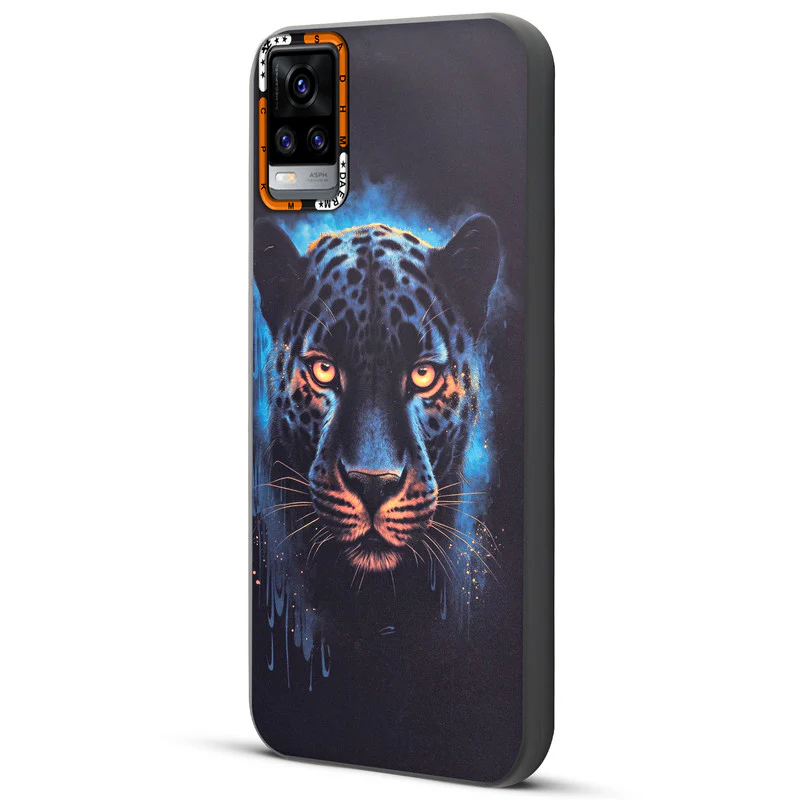 Dark Elegant Wild Creatures Printed Back Cases For Vivo V20 - Image 47