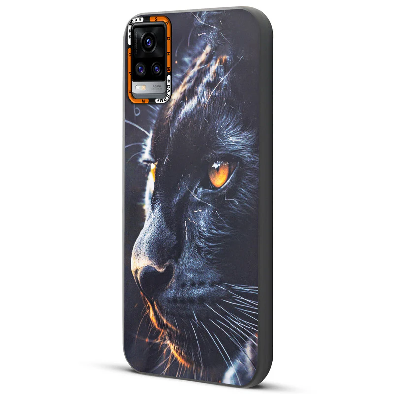 Dark Elegant Wild Creatures Printed Back Cases For Vivo V20 - Image 68