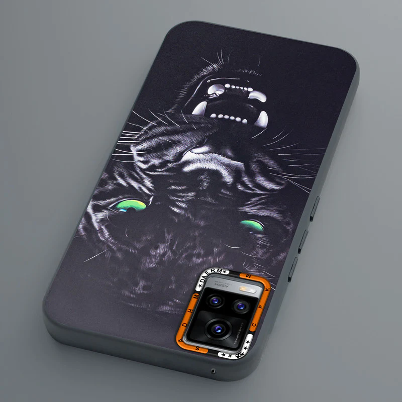 Dark Elegant Wild Creatures Printed Back Cases For Vivo V20 - Image 7