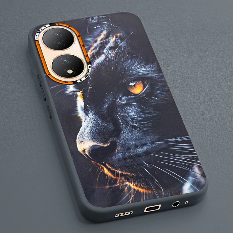 Dark Elegant Wild Creatures Printed Back Cases For Vivo Y100 - Image 54