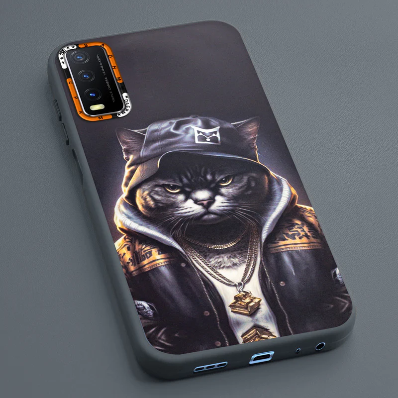 Dark Elegant Wild Creatures Printed Back Cases For Vivo Y20 - Image 62