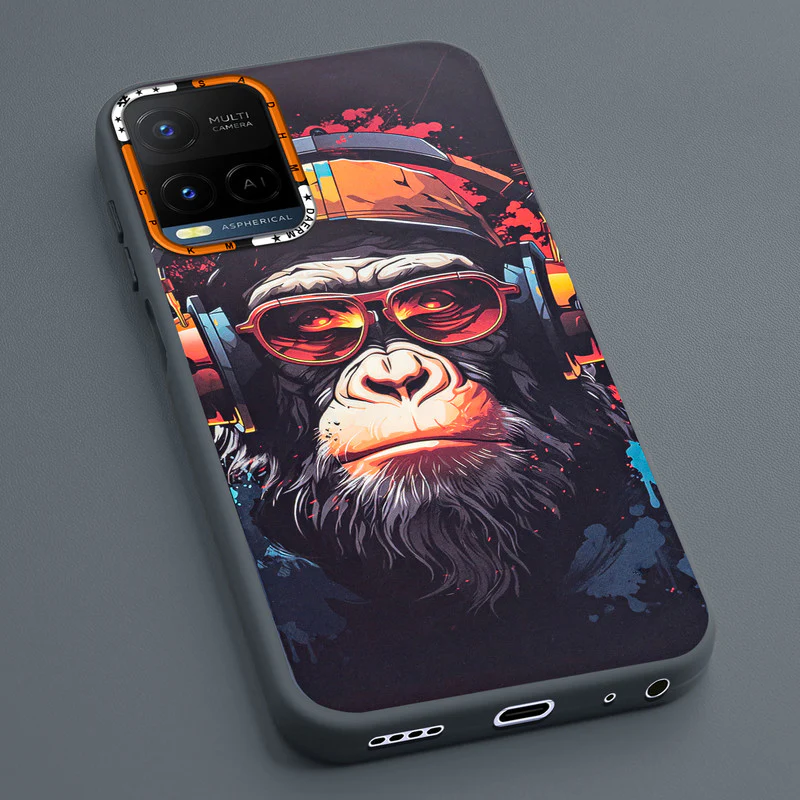 Dark Elegant Wild Creatures Printed Back Cases For Vivo Y21 2021 - Image 34