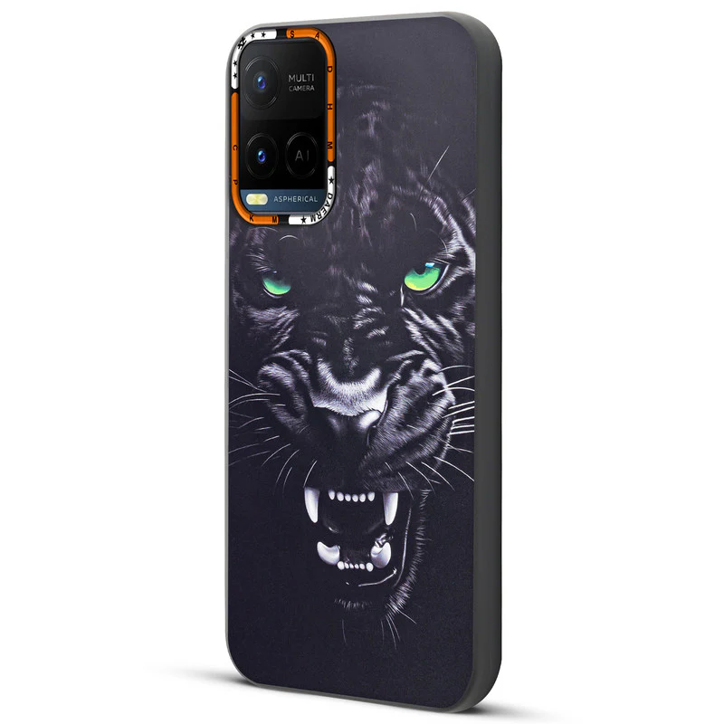 Dark Elegant Wild Creatures Printed Back Cases For Vivo Y21 2021 - Image 5