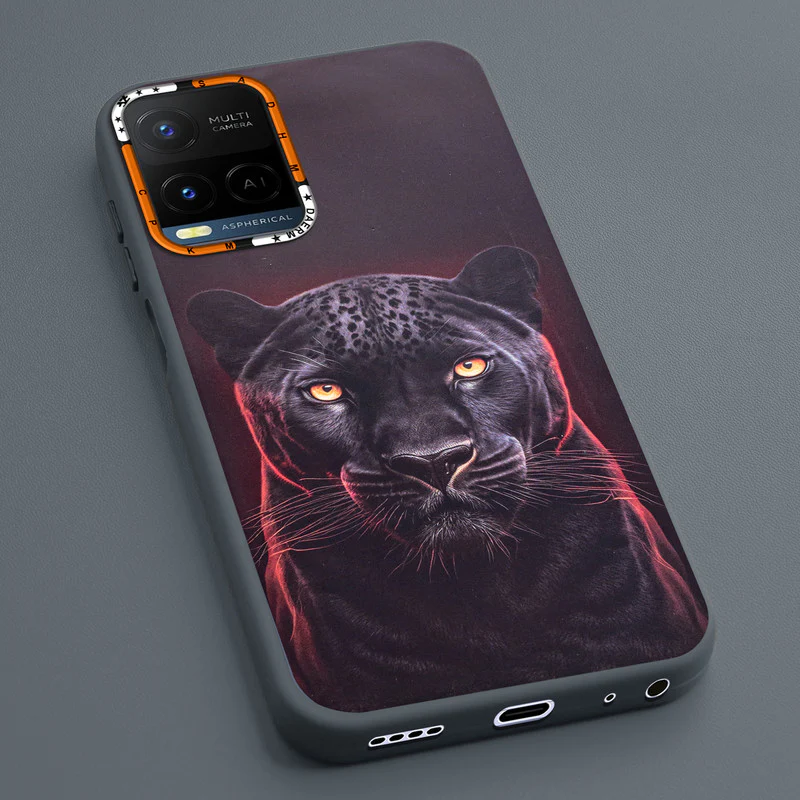 Dark Elegant Wild Creatures Printed Back Cases For Vivo Y21 2021 - Image 55