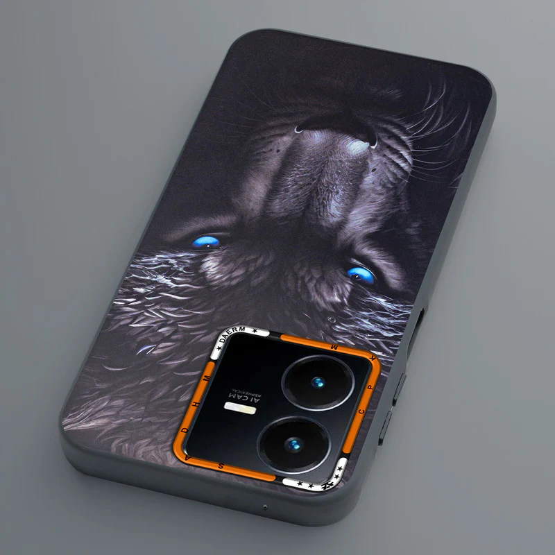 Dark Elegant Wild Creatures Printed Back Cases For Vivo Y22 - Image 14