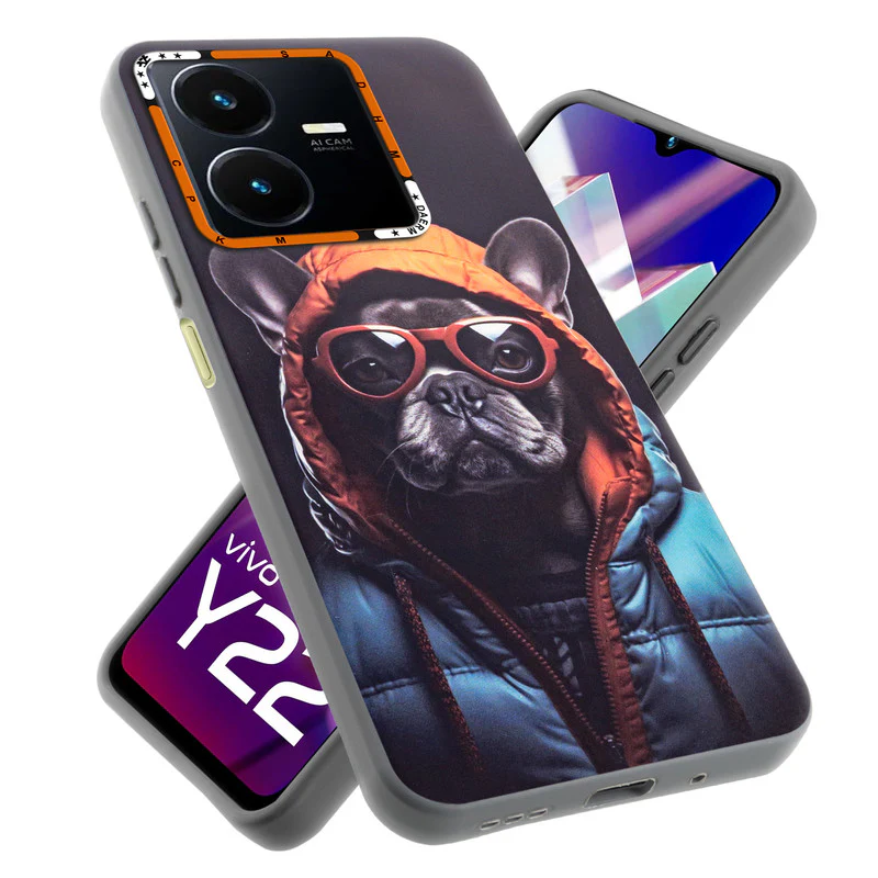 Dark Elegant Wild Creatures Printed Back Cases For Vivo Y22 - Image 15