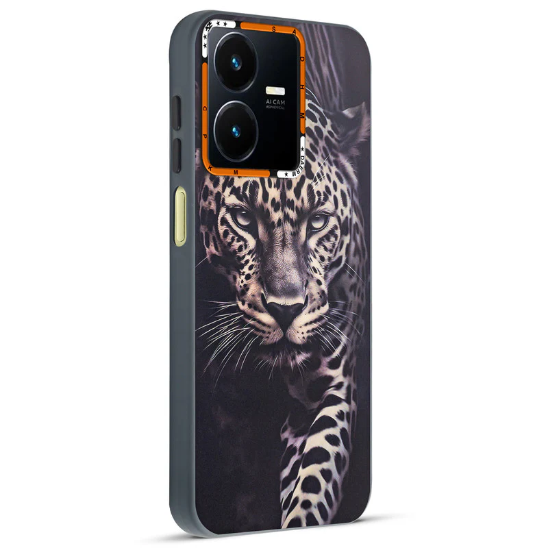 Dark Elegant Wild Creatures Printed Back Cases For Vivo Y22 - Image 25