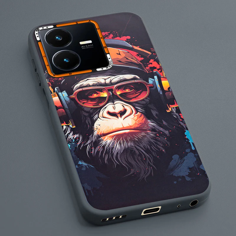 Dark Elegant Wild Creatures Printed Back Cases For Vivo Y22 - Image 34