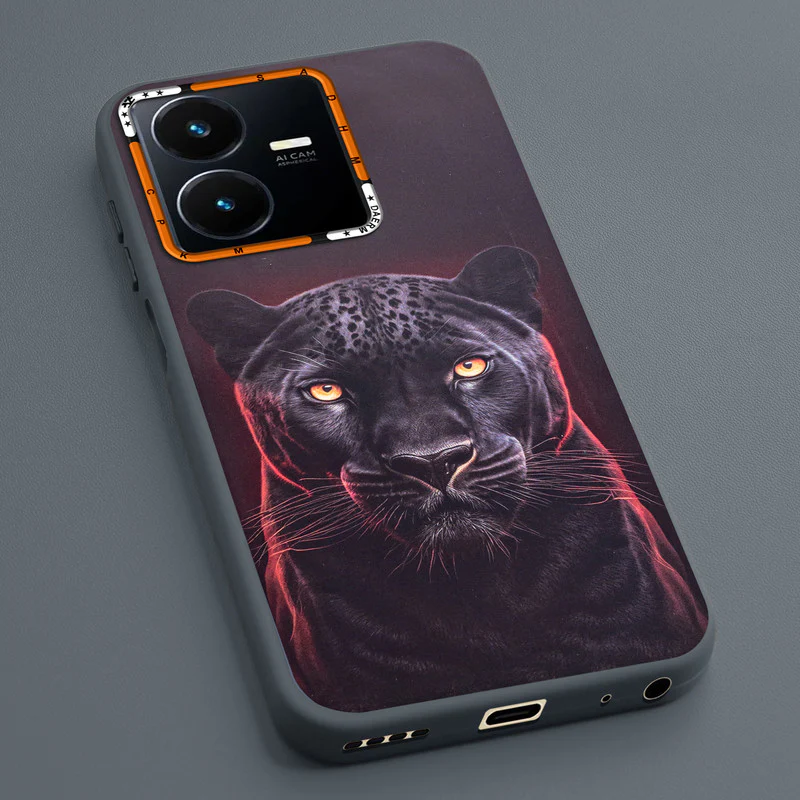 Dark Elegant Wild Creatures Printed Back Cases For Vivo Y22 - Image 55