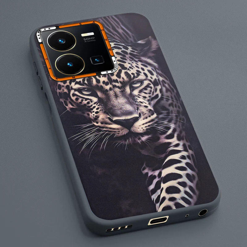 Dark Elegant Wild Creatures Printed Back Cases For Vivo Y35 4G - Image 27