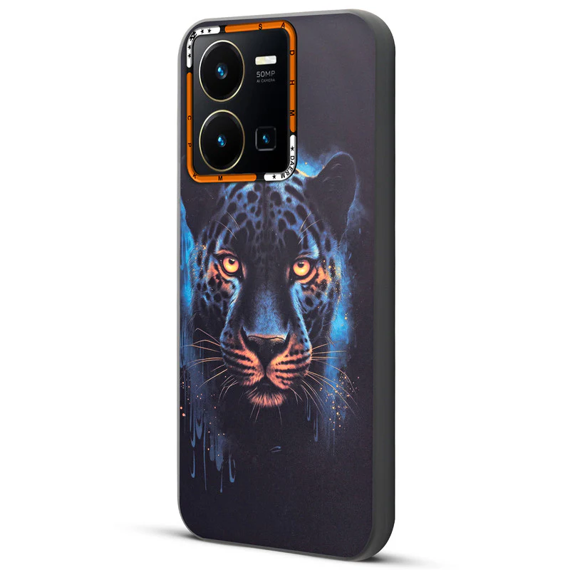 Dark Elegant Wild Creatures Printed Back Cases For Vivo Y35 4G - Image 47
