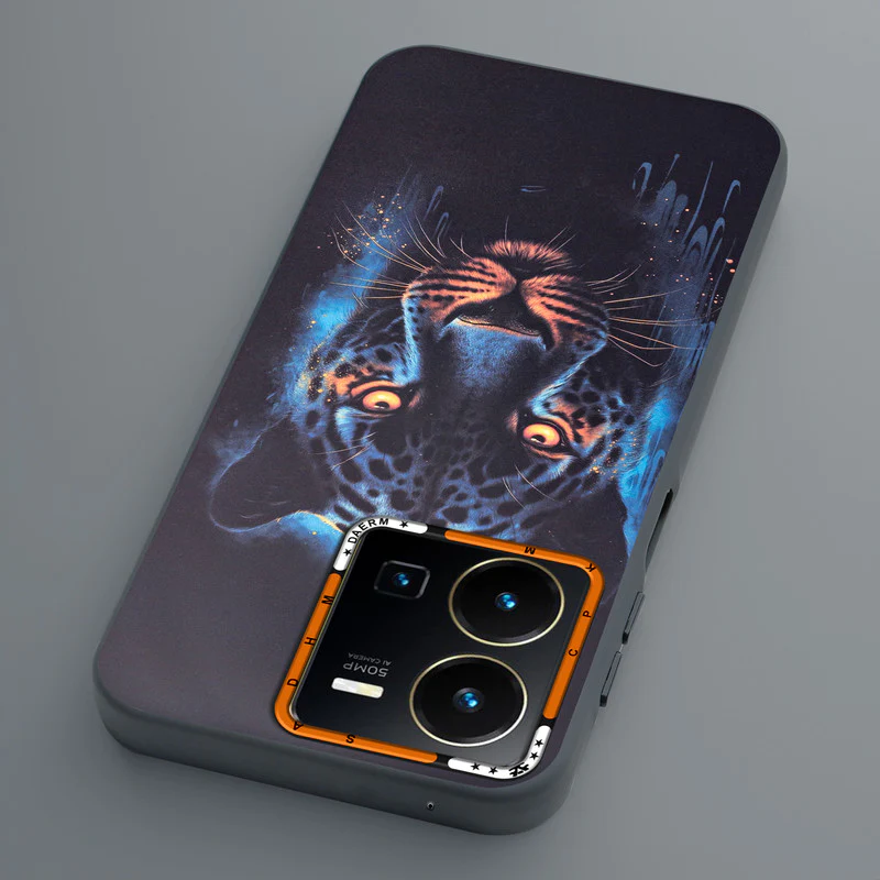 Dark Elegant Wild Creatures Printed Back Cases For Vivo Y35 4G - Image 49
