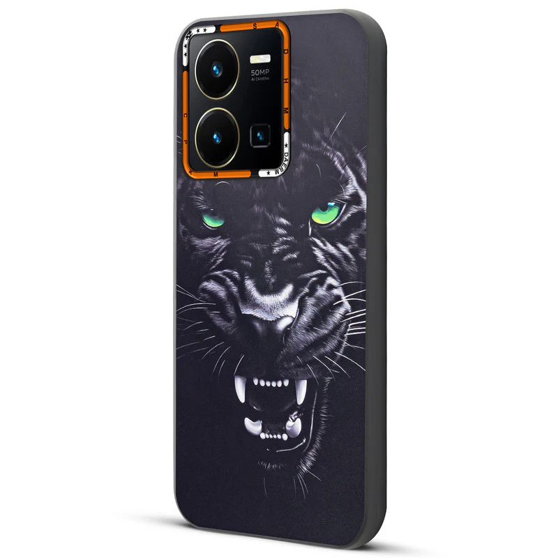 Dark Elegant Wild Creatures Printed Back Cases For Vivo Y35 4G - Image 5