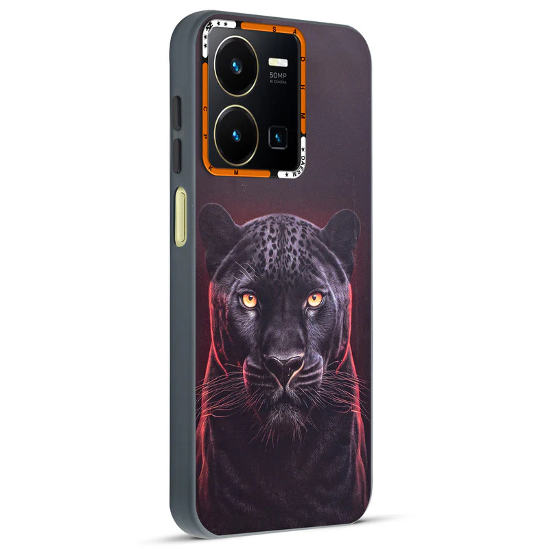 Dark Elegant Wild Creatures Printed Back Cases For Vivo Y35 4G - Image 53