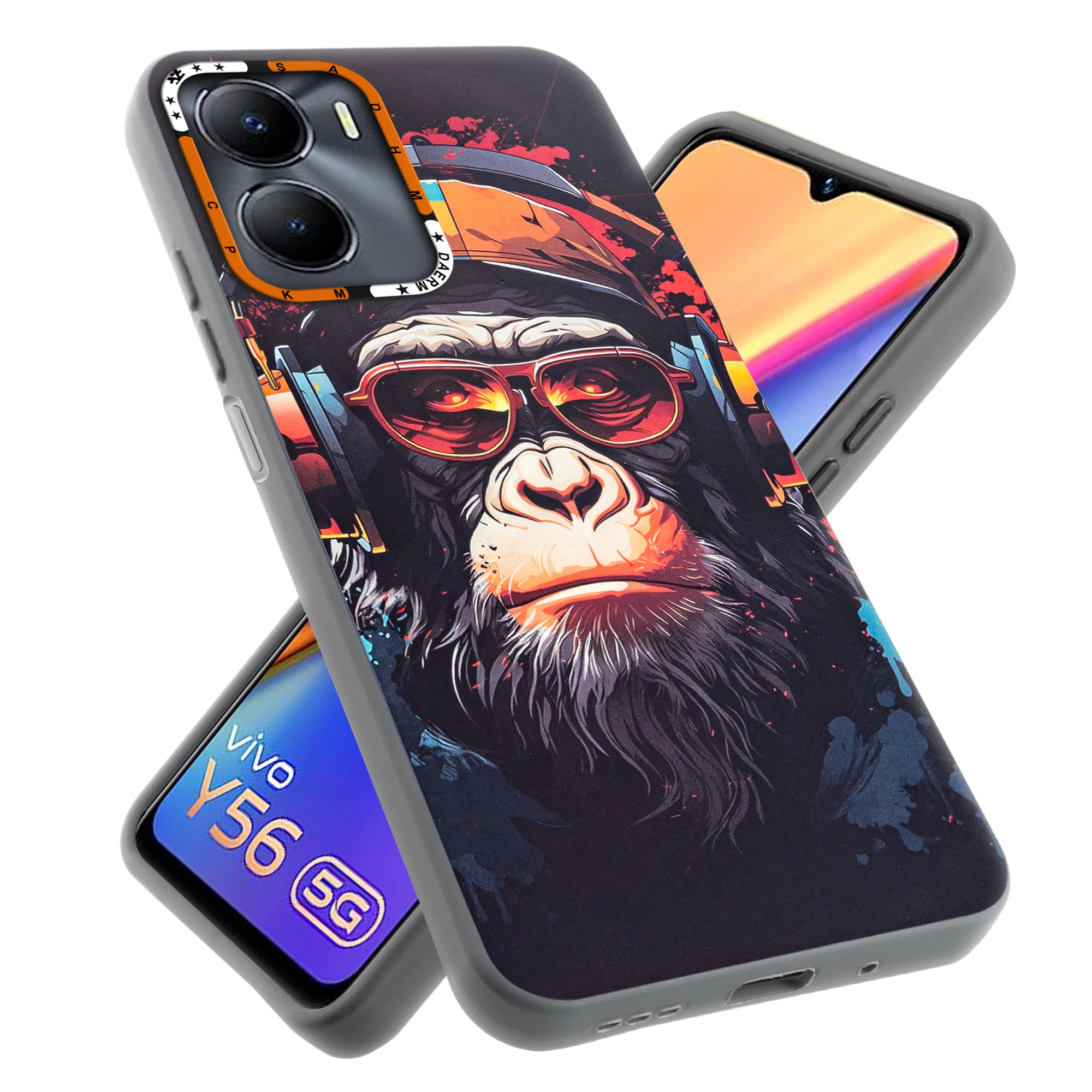 Dark Elegant Wild Creatures Printed Back Cases For Vivo Y56 5G - Image 25
