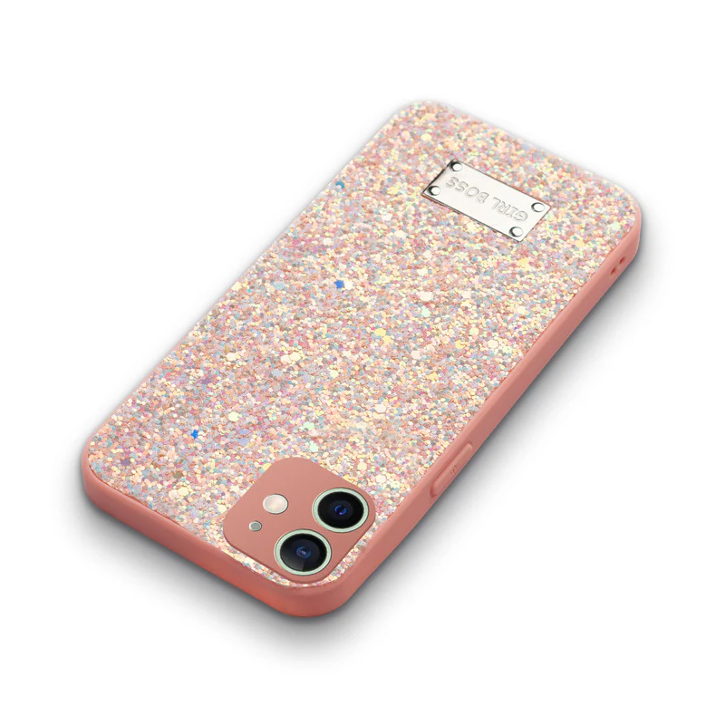 Sparkling Glitter Sequin Case with Camera Shield Back Cover For Apple iPhone 12 - Image 17