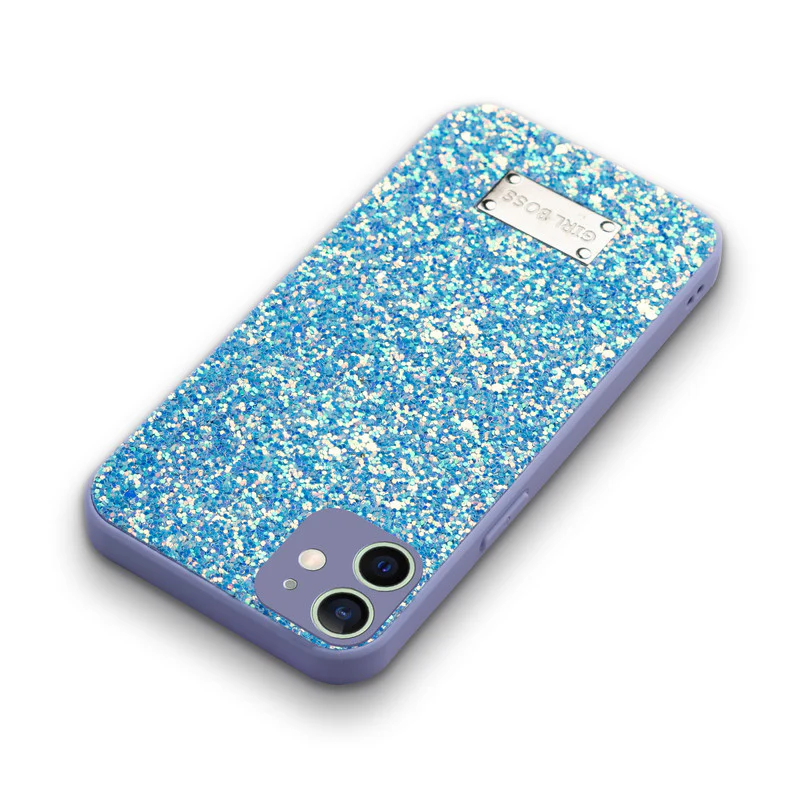 Sparkling Glitter Sequin Case with Camera Shield Back Cover For Apple iPhone 12 - Image 23