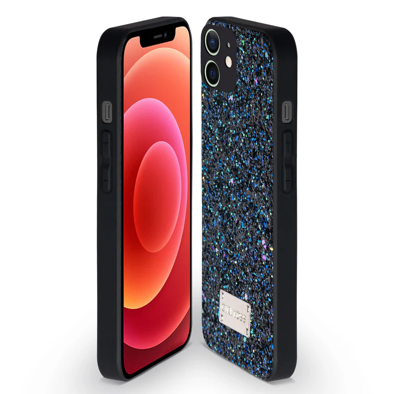 Sparkling Glitter Sequin Case with Camera Shield Back Cover For Apple iPhone 12 - Image 4