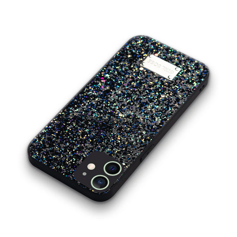 Sparkling Glitter Sequin Case with Camera Shield Back Cover For Apple iPhone 12 - Image 5