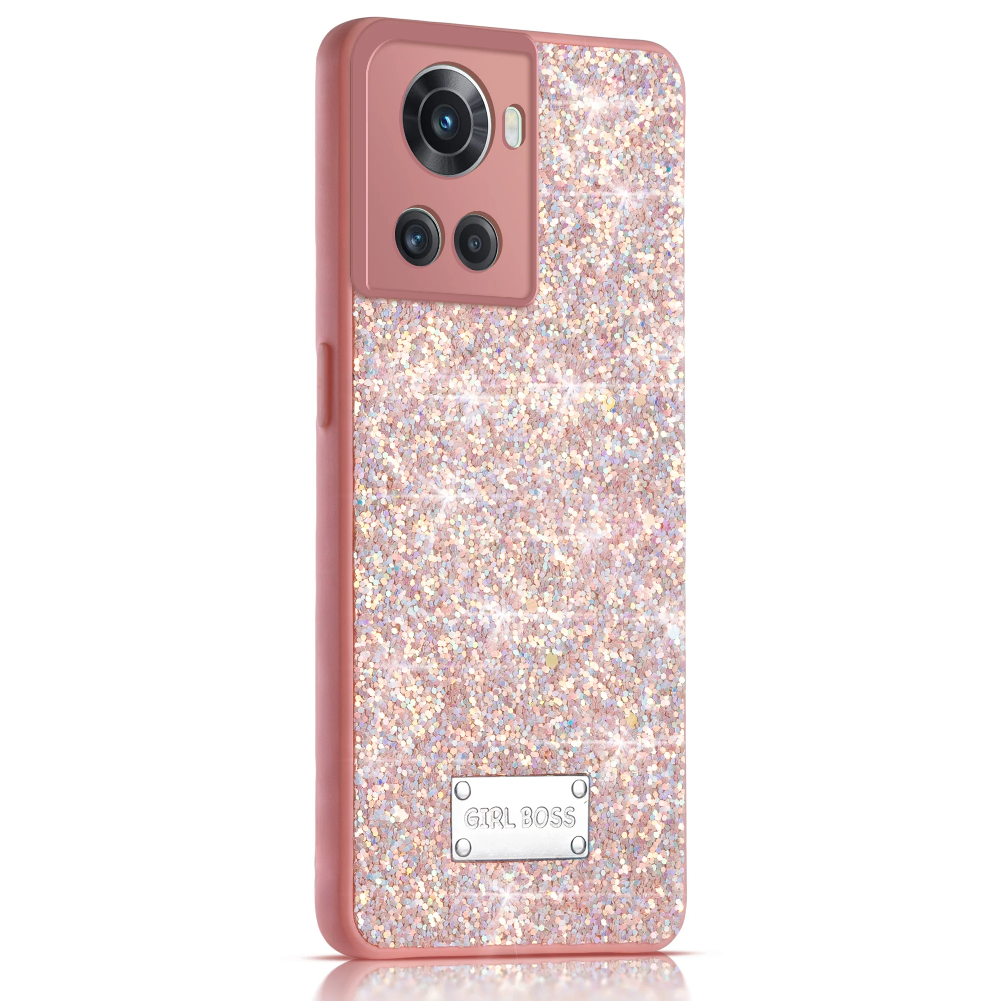Sparkling Glitter Sequin Case with Camera Shield Back Cover For OnePlus 10R 5G - Image 14