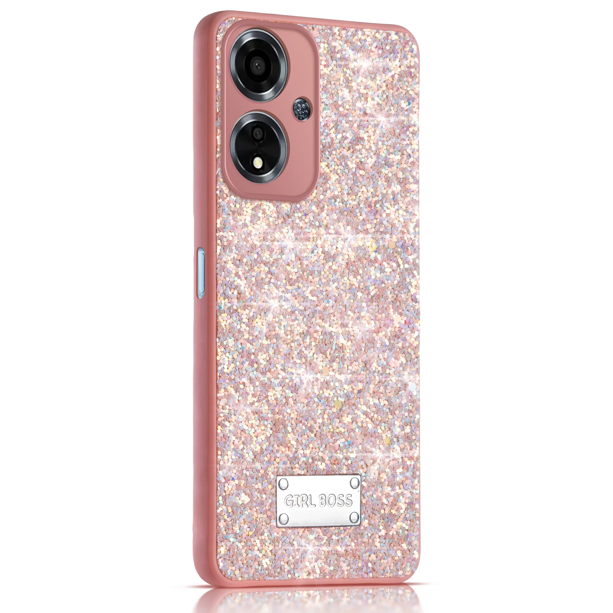 Sparkling Glitter Sequin Case with Camera Shield Back Cover For Oppo A59 5G - Image 13