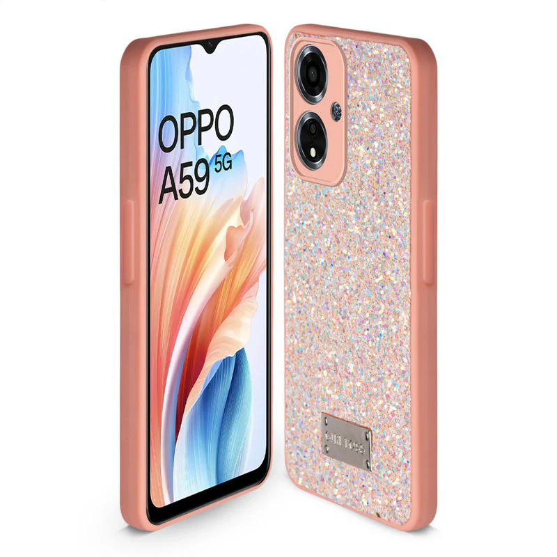 Sparkling Glitter Sequin Case with Camera Shield Back Cover For Oppo A59 5G - Image 16