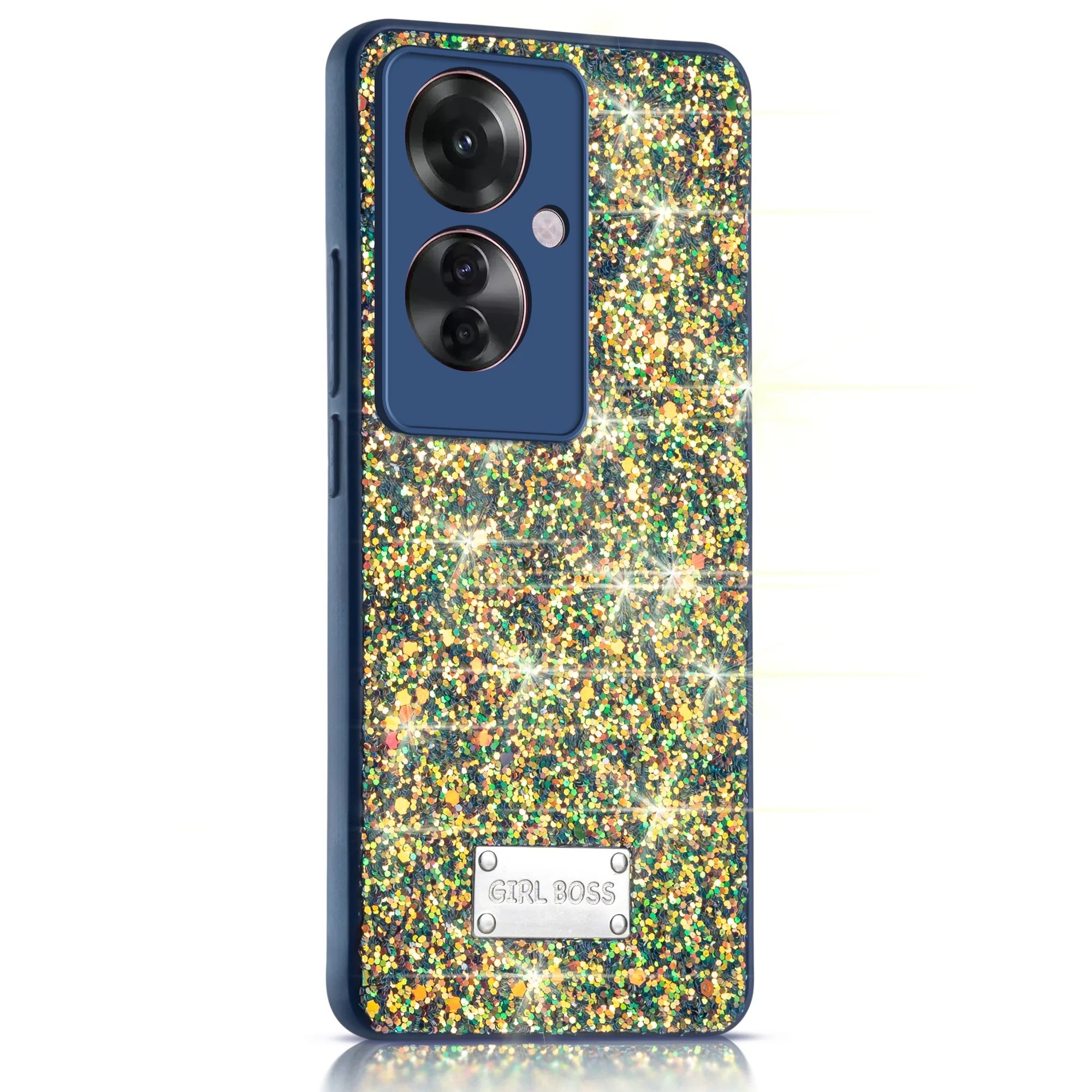 Sparkling Glitter Sequin Case with Camera Shield Back Cover For Oppo F25 Pro 5G - Image 7
