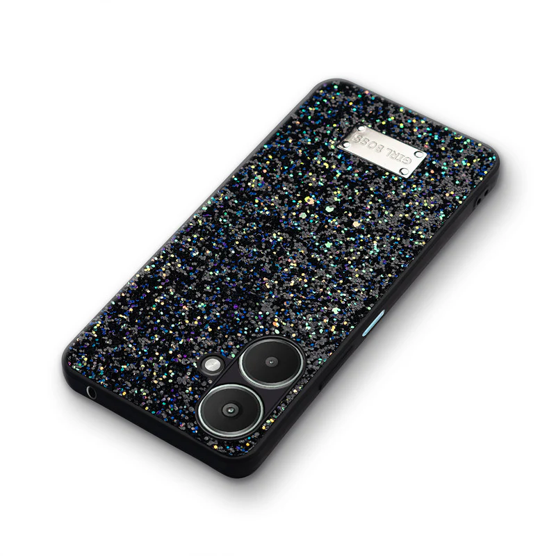 Sparkling Glitter Sequin Case with Camera Shield Back Cover For Poco M6 5G - Image 5