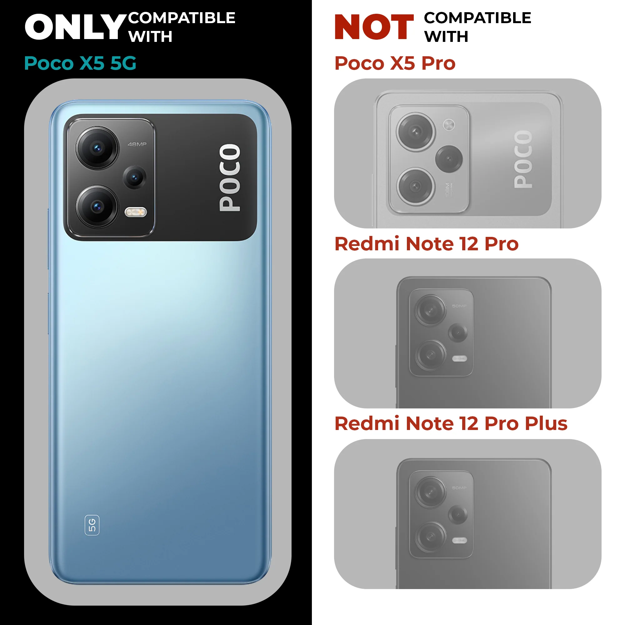 Sparkling Glitter Sequin Case with Camera Shield Back Cover For Poco X5 5G - Image 16