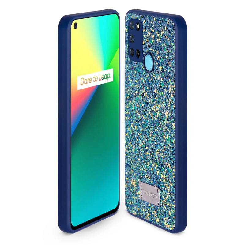 Sparkling Glitter Sequin Case with Camera Shield Back Cover For Realme 7i - Image 10