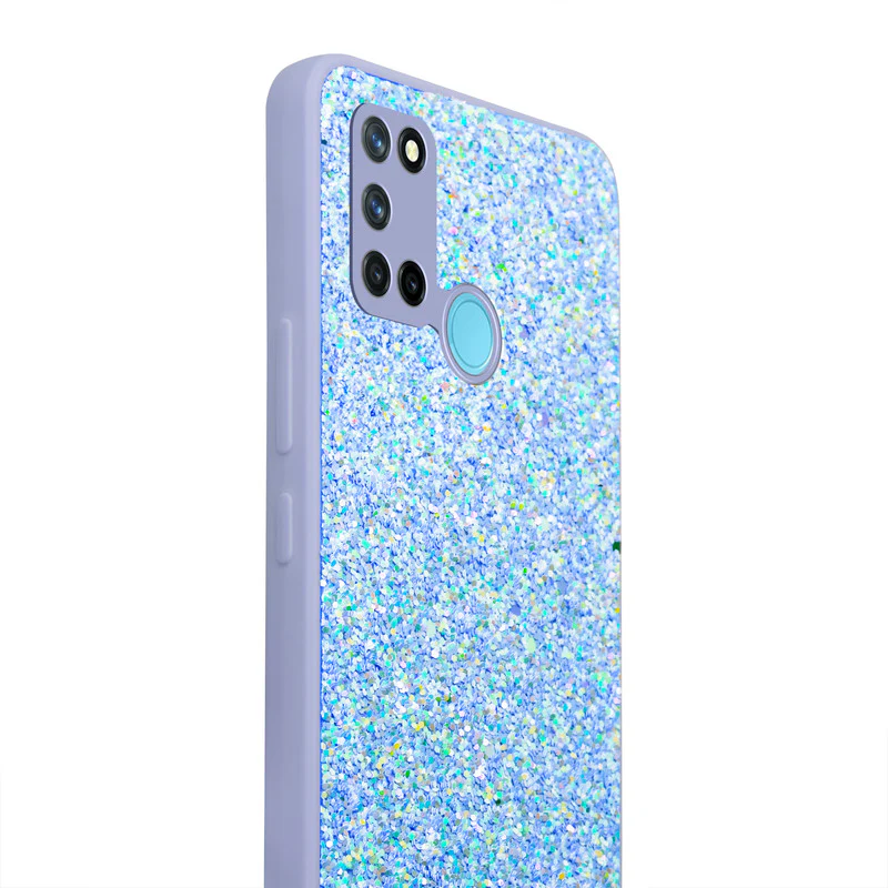 Sparkling Glitter Sequin Case with Camera Shield Back Cover For Realme 7i - Image 21